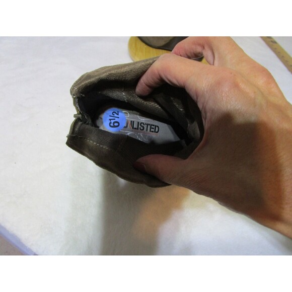 Unlisted Womens Ankle Slouch Boots Size 6.5 Brown Wedge Heels Map It Out - Picture 5 of 9